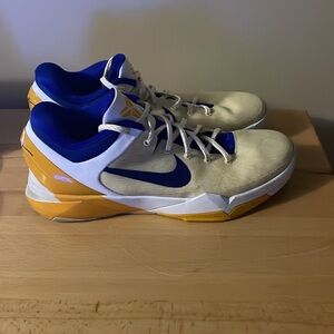 Nike Zoom Kobe 7 System 'Lakers' 488371 101 Size 14 Sneakers